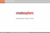 Metadata Deep Dive-  - Taxonomy Strategies