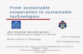 From sustainable cooperation to sustainable technologies