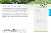 Forage Tech Sheet Tenho Timothy - King's AgriSeeds