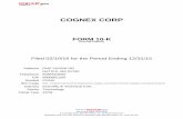 COGNEX CORP - Annual report