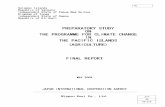 PREPARATORY STUDY ON THE PROGRAMME FOR CLIMATE …