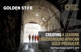 CREATING A LEADING UNDERGROUND AFRICAN GOLD PRODUCER