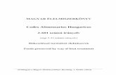 Codex Alimentarius Hungaricus 2-601 számú irányelv