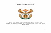POLICY AND GUIDELINES: POLICING OF PUBLIC PROTESTS ...