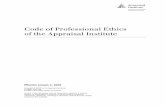 Code of Professional Ethics of the Appraisal Institute - FEP