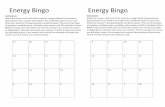 KEEP Energy Bingo Cards 60 cards