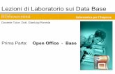 Prima Parte: Open Office - Base - Libero.it