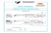 Tadano GR-1600XL Rough Terrain Crane Load Chart