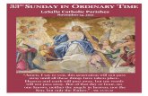 33RD 29UNDAY th SUNDAY IN ORDINARY in Ordinary Time TIME ...