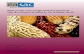 Plant genetic resources for food and agriculture: roles and - EASAC