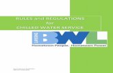RULES and REGULATIONS for CHILLED WATER SERVICE