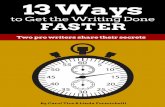 13 Ways to Get the Writing