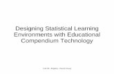 Designing Statistical Learning Environments with