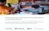 Pioneering Cashless Microfinance