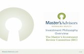 Masters IRC Investing Philosophy Slide Deck