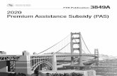 2020 FTB Publication 3849A, Premium Assistance Subsidy (PAS)