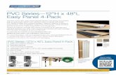 PVC Series—12H x 48L Easy Panel 4-Pack