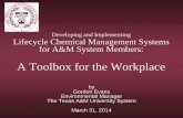 Chemical Management Cycle - Texas A&M University System