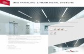 USG Paraline® Linear Metal Ceiling Panels Data Sheet - IC315