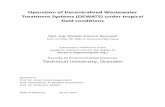 Operation of Decentralised Wastewater Treatment Systems ...