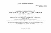 LIMBA ROMÂNĂ GRAMATICA ACTUALIZATĂ pentru elevi