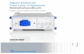 R&S ENV216 Two Line V-Network Betriebshandbuch