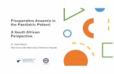 Preoperative Anaemia in the Paediatric Patient: A South ...