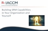 Building SRM Capabilities in Your Organization and Yourself