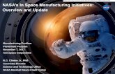 NASA’s In Space Manufacturing Initiatives
