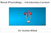 Renal Physiology Introductory Lecture
