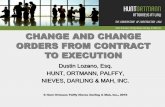 Change Order Basics - Hunt Ortmann