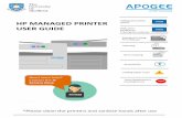 HP MANAGED PRINTER USER GUIDE -
