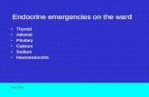 Endocrine emergencies on the ward