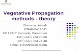 Vegetative Propagation methods - theory