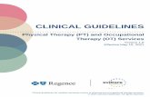 Physical and Occupational Therapy Services Clinical Guidelines