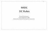 MIDC DC Rules