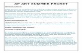 AP ART SUMMER PACKET