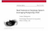 Real Federation Database System leveraging PostgreSQL FDW