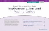 Coach Common Core Suite Implementation and Pacing Guide