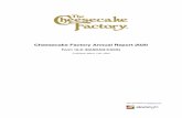 Cheesecake Factory Incorporated Annual Report 2020
