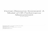 Measurement Model of HR Performance Human Resource ...