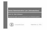 Administrative Law HS16 - UZH