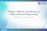 Chapter 1 (Part 1) - Introduction to Object-Oriented ...