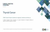 Clinical Practice Guidelines Slide Set Thyroid Cancer