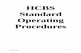 HCBS Standard Operating Procedures