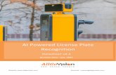 AI Powered License Plate Recognition Datasheet v4