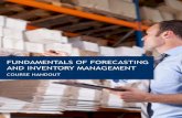FUNDAMENTALS OF FORECASTING AND INVENTORY …