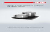 Operating and Installation Instructions Induction Cooktop