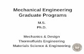 Mechanical Engineering Graduate Programs