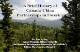 A Brief History of Canada-China Partnerships in Forestry